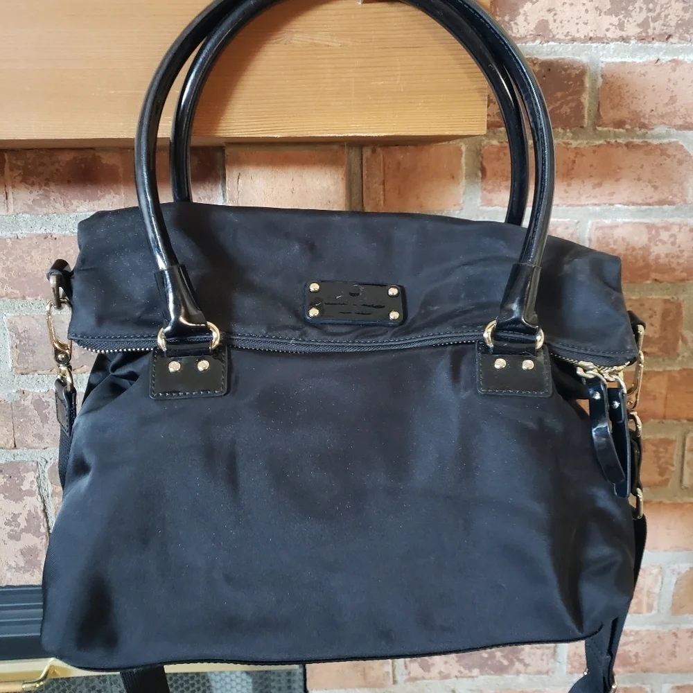 Kate Spade Carmen Basic Nylon Convertible Handbag w/ COA